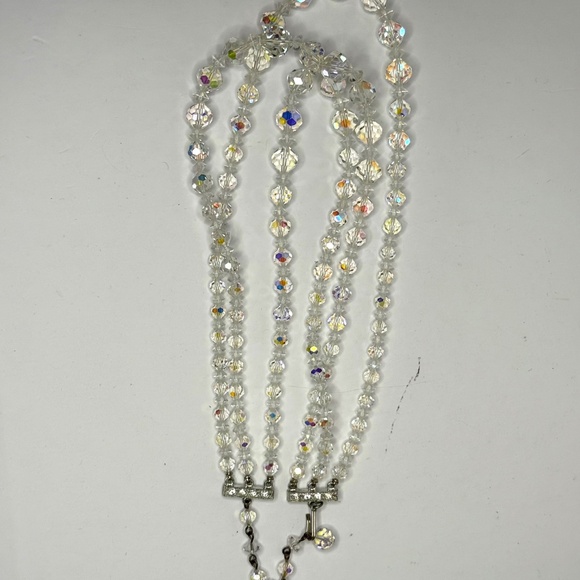Crystal 3 Strand Necklace - Picture 10 of 10